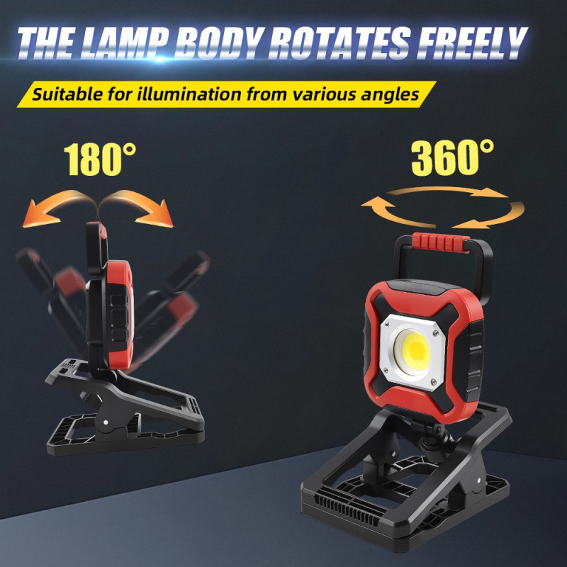 Πολυλειτουργικό φορητό μαγνητικό φως εργασίας για έκτακτες ανάγκες - ABS περίβλημα, μοντέλ Tg-gz04101, βάρος 600 g, Tan/tanhe