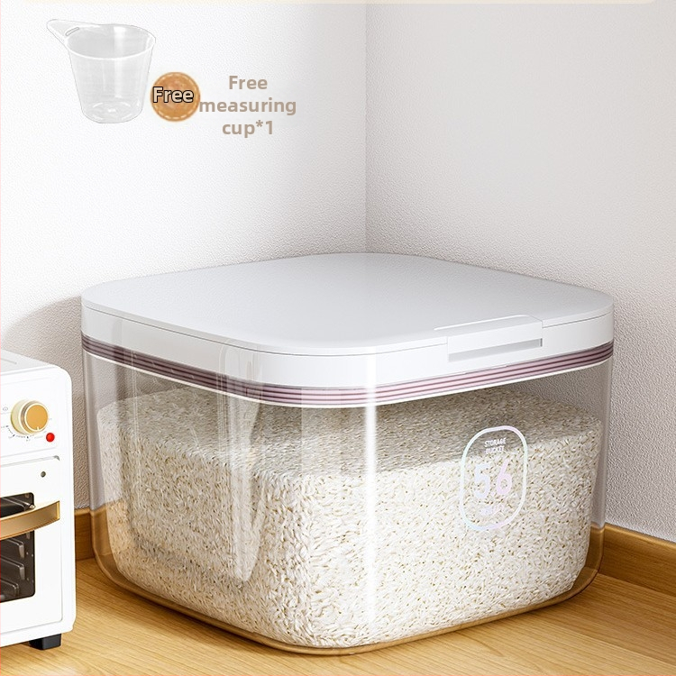 Kontajner na skladovanie ryže, odolný voči vlhkosti, z plastu, nordický štýl