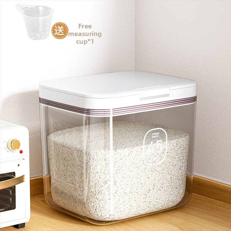 Kontajner na skladovanie ryže, odolný voči vlhkosti, z plastu, nordický štýl