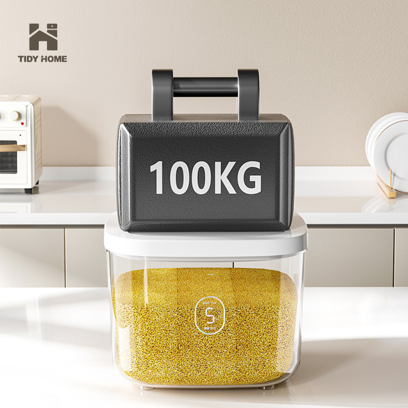 Container pentru orez, rezistent la umezeală, din plastic, stil Nordic