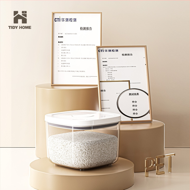 Kontajner na skladovanie ryže, odolný voči vlhkosti, z plastu, nordický štýl