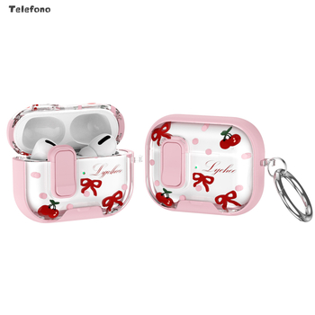 Telefono AirPods Pro 2/3 és AirPods 4 védőtok, domborított PC/TPU, univerzális