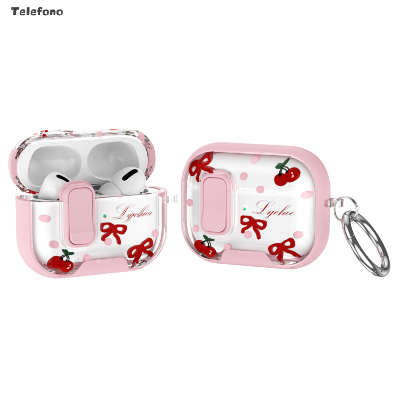 Telefono AirPods Pro 2/3 és AirPods 4 védőtok, domborított PC/TPU, univerzális