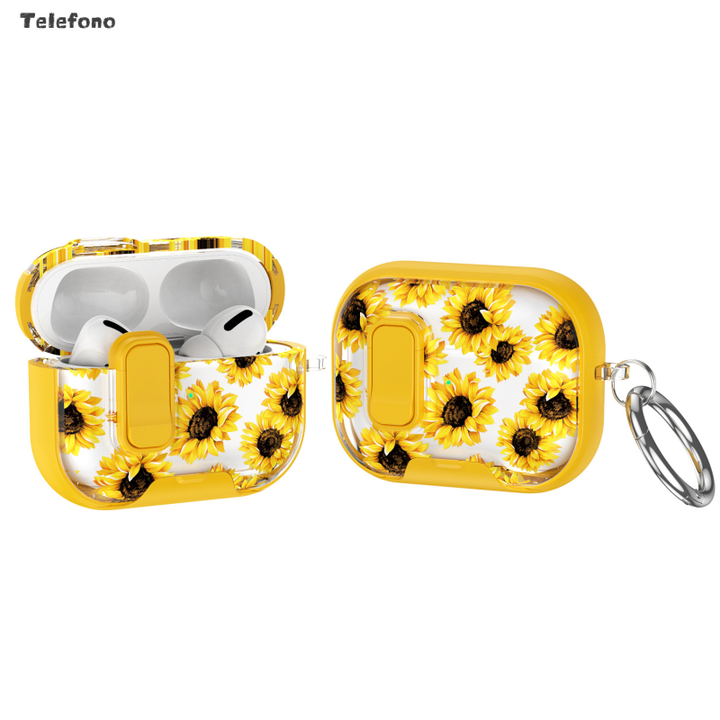 Telefono AirPods Pro 2/3 és AirPods 4 védőtok, domborított PC/TPU, univerzális