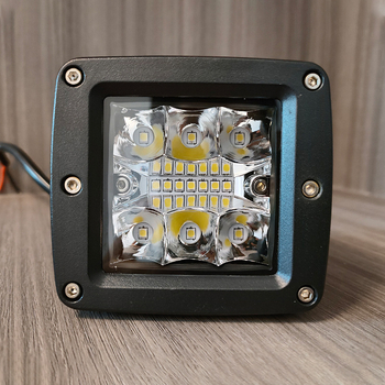 Off-road LED reflektor - 40W, 12-24V, 8000 lm, 6500K, Model: Off-Road Spotlight-Square
