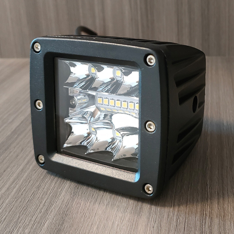 Off-road LED reflektor - 40W, 12-24V, 8000 lm, 6500K, Model: Off-Road Spotlight-Square