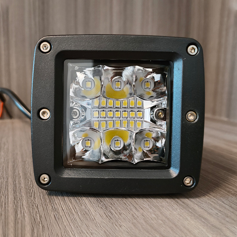 Off-road LED reflektor - 40W, 12-24V, 8000 lm, 6500K, Model: Off-Road Spotlight-Square
