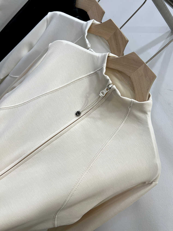 Ženski T‑shirt sa stojećim ovratnikom, poliester, prugasti uzorak, dugi rukavi, labav kroj