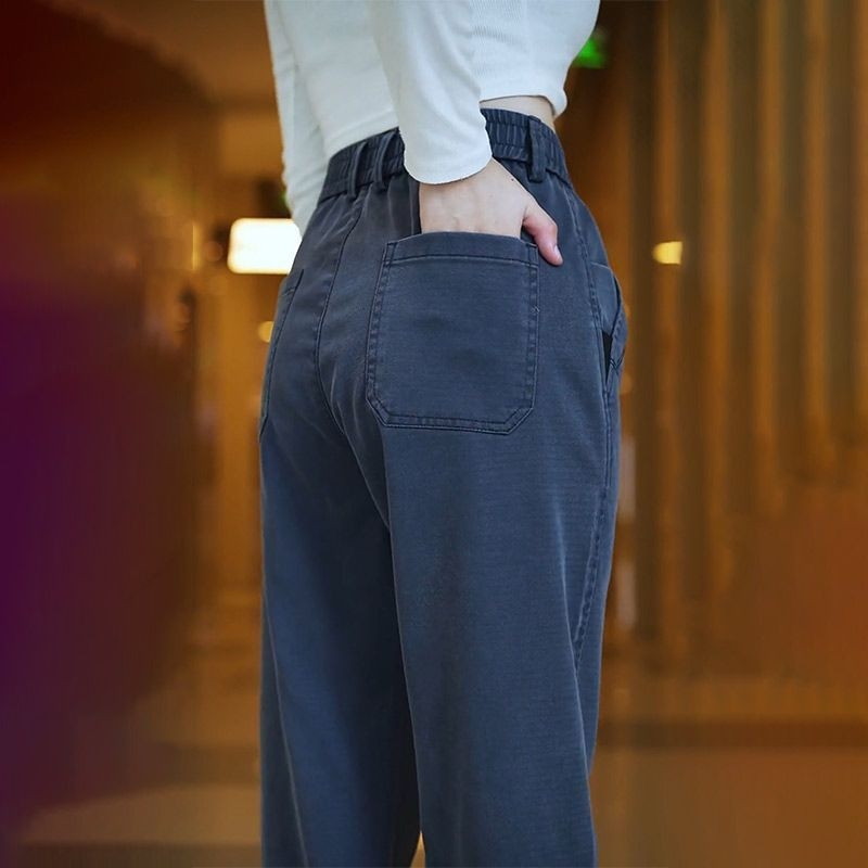 Muške Jesenske hlače s ravnim krojem, slim kroj, otporne na nabor, s drapiranjem, pogodné za poslovne i casual nošenje