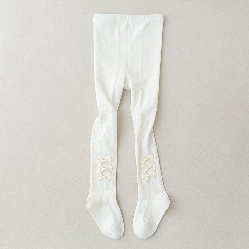 Gyerek harisnya tavasz-ősz, közepes vastagságú, 80% pamut, lélegző, hímzett mintákkal (csíkok, egyszínű, pöttyös)