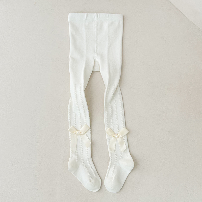 Gyerek harisnya tavasz-ősz, közepes vastagságú, 80% pamut, lélegző, hímzett mintákkal (csíkok, egyszínű, pöttyös)