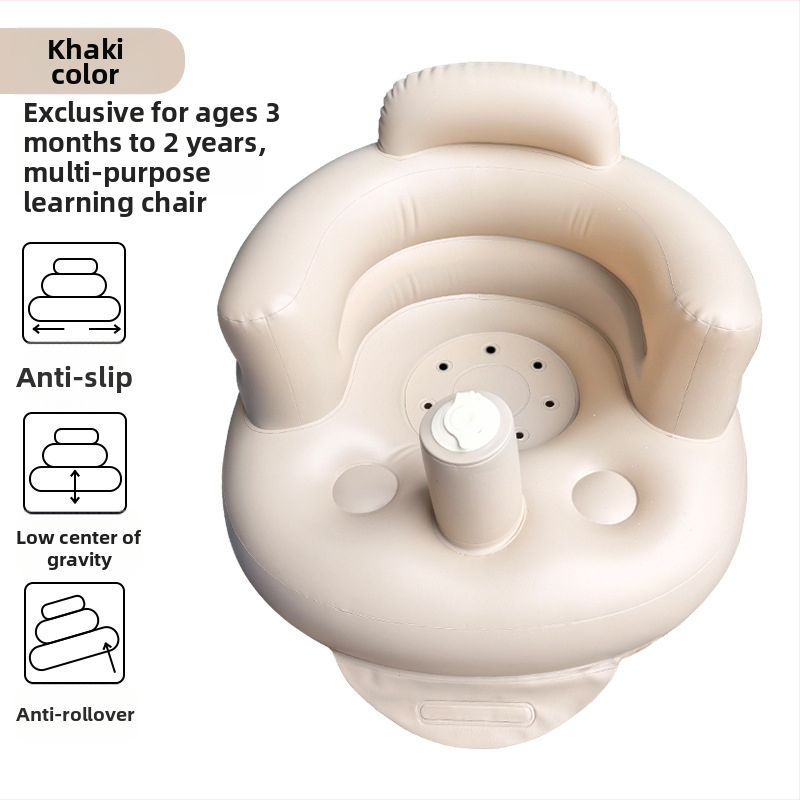 Prenosný nafukovacia kúpeľný sedadlo pre dieťa, skladací dizajn, 0–3 rokov