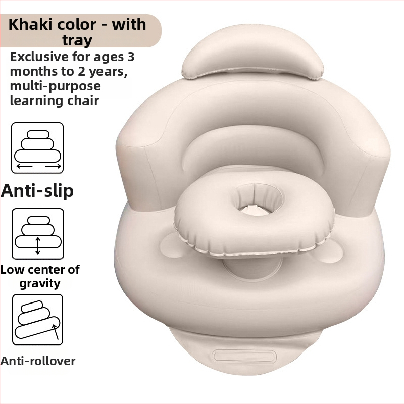 Prenosný nafukovacia kúpeľný sedadlo pre dieťa, skladací dizajn, 0–3 rokov