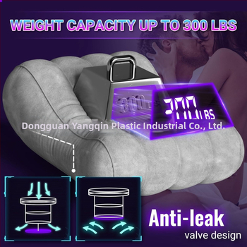 Nafukovací gauč, S-krivka, pomôcka na pohlavný styk, PVC 0.55 mm, Yangqin