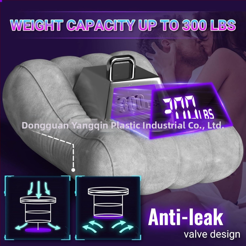 Nafukovací gauč, S-krivka, pomôcka na pohlavný styk, PVC 0.55 mm, Yangqin