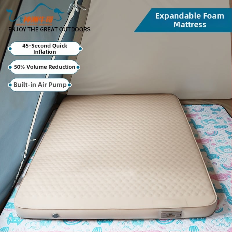 Blackdog Αυτόματη φουσκωτή επιφάνεια με ηλεκτρική αντλία – 30D ελαστικό ύφασμα, για 1–2 άτομα, 3,2 κιλά