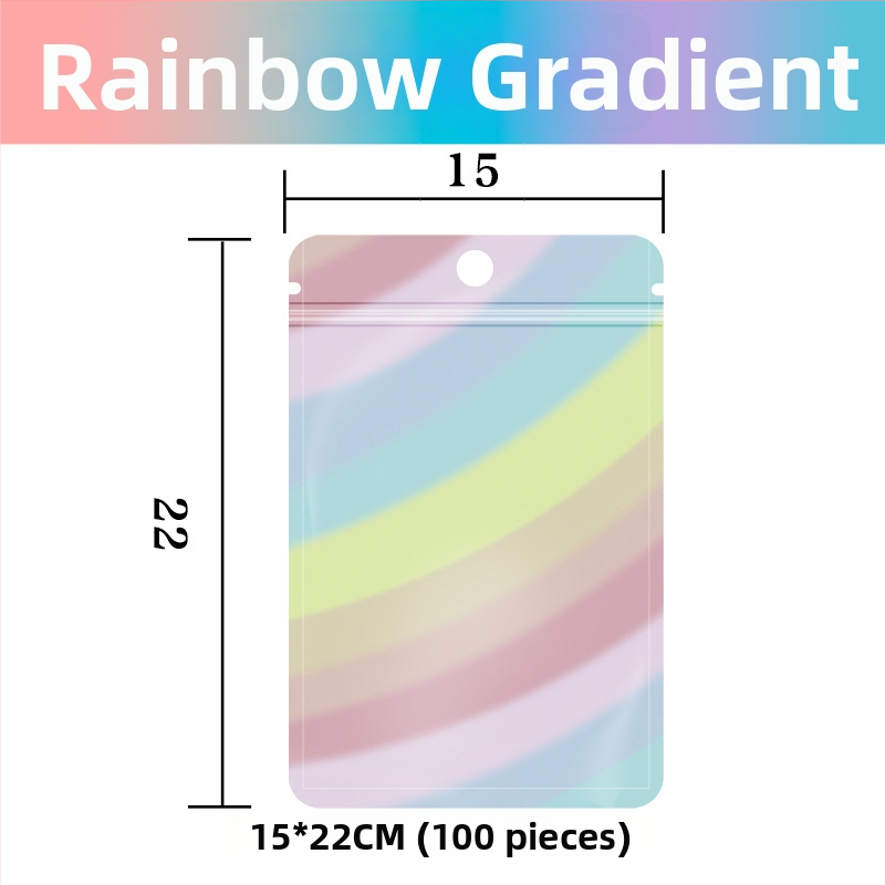 Samozatváracia taška typu blind bag s aluminizovaným PET zmesovým materiálom, ZIP balenie, prispôsobiteľné pre malé prekvapenia, dĺžka uzáveru 10–30 cm