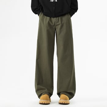 Kényelmes munkaruházati nadrág, 100% pamut, egyenes szabás, középmagas derekú, cipzáras zárás, négy évszakra