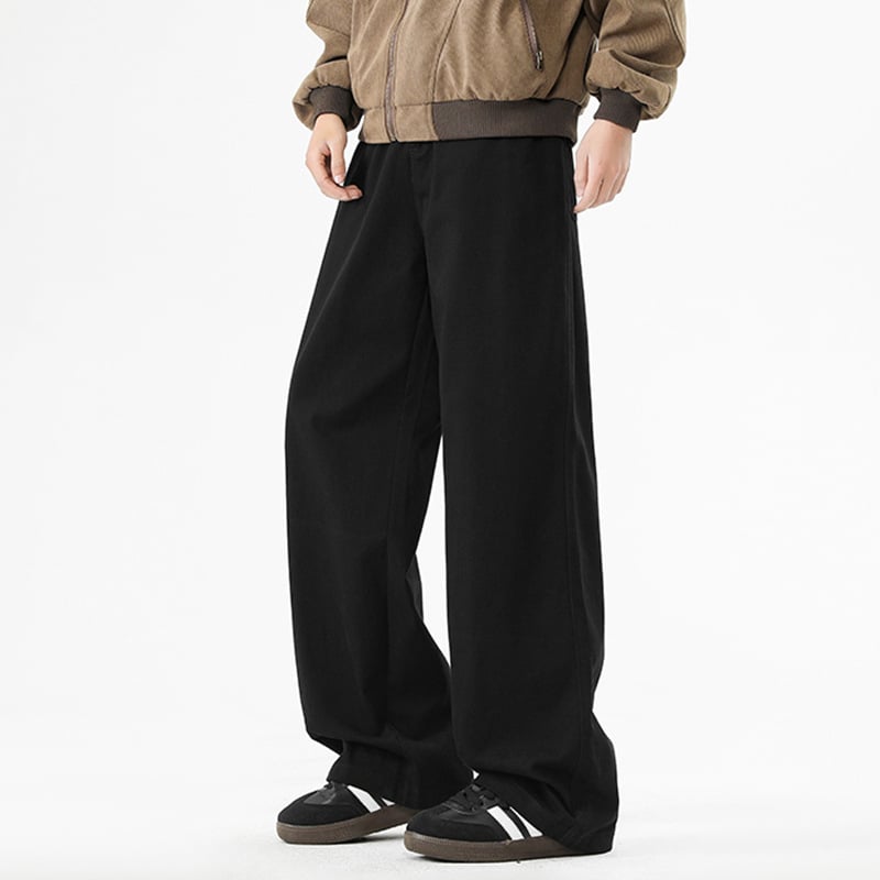 Kényelmes munkaruházati nadrág, 100% pamut, egyenes szabás, középmagas derekú, cipzáras zárás, négy évszakra