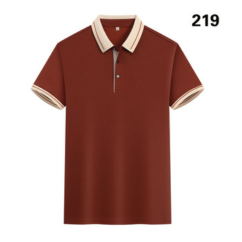 Поло риза от ice silk материя, тънък силует, къси ръкави, детайл бродерия