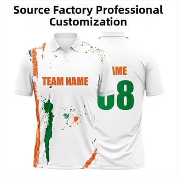 Мъжко спортно поло с къс ръкав, прилепнал силует, сублимационен печат, дишащ полиестер, влагоотводящ материал