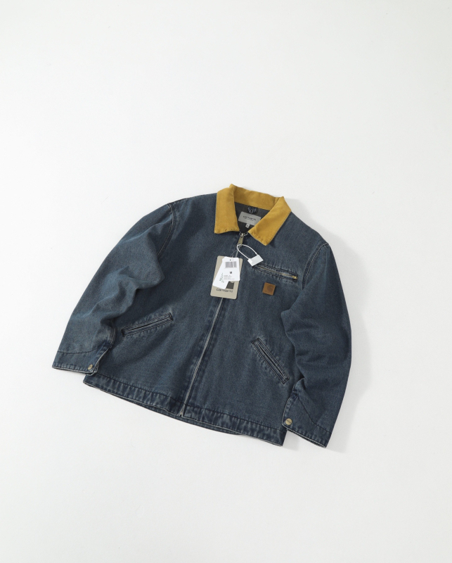 J97 denim jakna za muškarce, otporna na habanje i vjetar, zip zatvarač, rever ovratnik, labavi kroj, unutarnja podstava od pamuka, proljeće–jesen