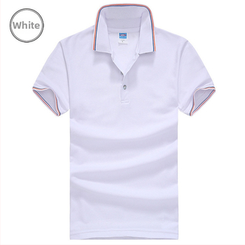 Памучна поло риза, къс ръкав, свободна кройка, дишаща, бродирана