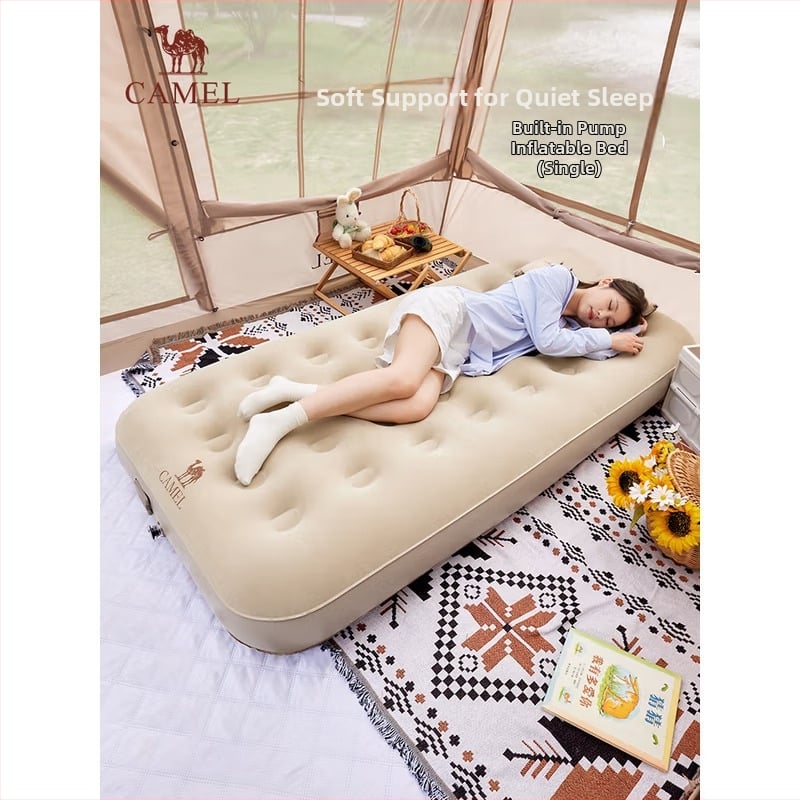Camel εξωτερικό φουσκωτό στρώμα ύπνου για κάμπινγκ, για ένα άτομο, αερόστρωμα ύπνου, μοντέλο 1J32266278B