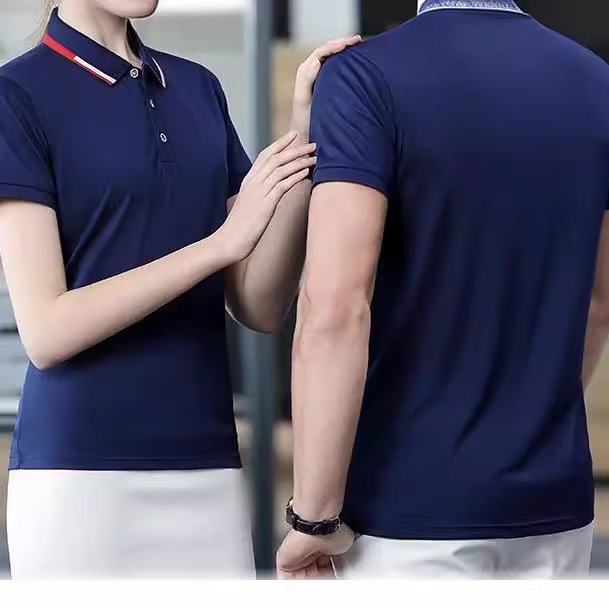 Унисекс поло риза, къс ръкав, пайков памук, дишаща, влагоотвеждаща, бродирано лого