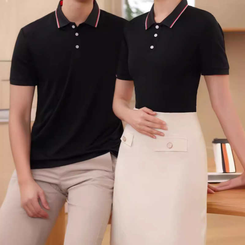 Унисекс поло риза, къс ръкав, пайков памук, дишаща, влагоотвеждаща, бродирано лого