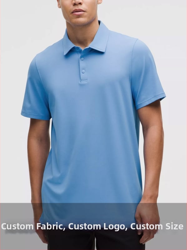 Поло риза за голф със слим фит, къс ръкав, бродерия, материя: 46% найлон, 35% модал, 19% спандекс, дишаща и влагоотводяща