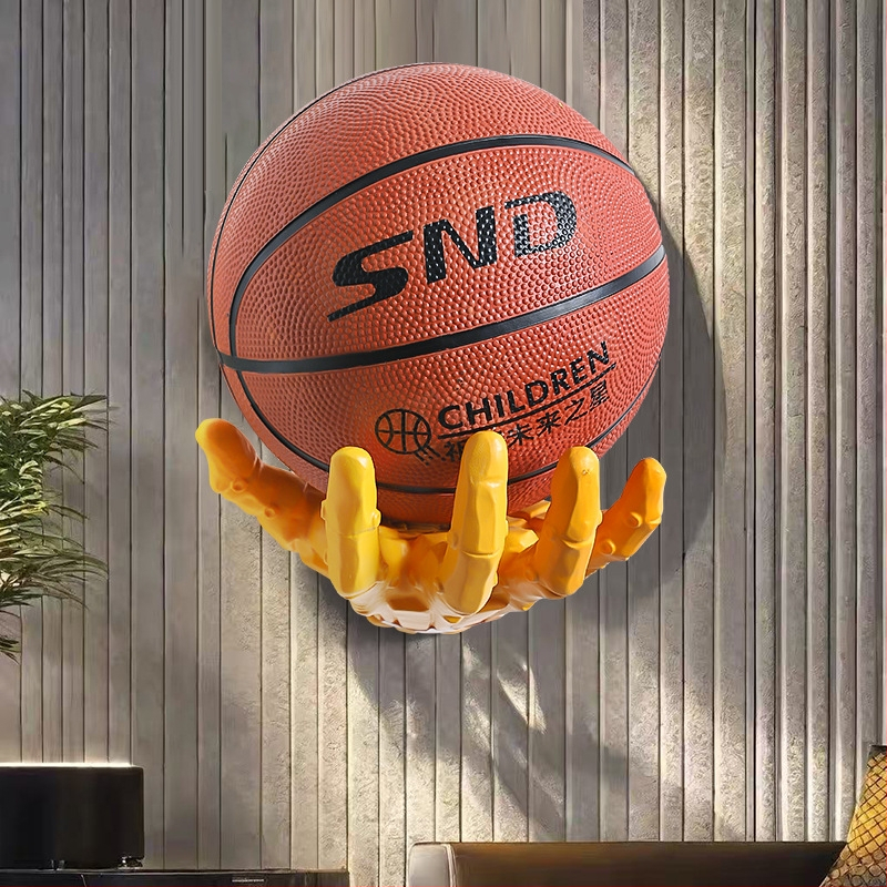 Nástenný regál v kyberpunk štýle pre basketbal, oblečenie a futbal – vinyl, čiastočne ručná a čiastočne mechanická výroba