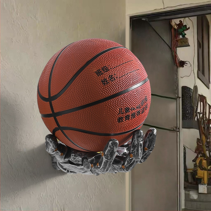 Nástenný regál v kyberpunk štýle pre basketbal, oblečenie a futbal – vinyl, čiastočne ručná a čiastočne mechanická výroba