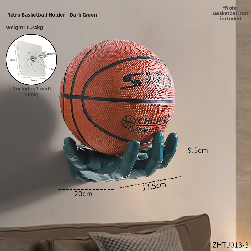Nástenný regál v kyberpunk štýle pre basketbal, oblečenie a futbal – vinyl, čiastočne ručná a čiastočne mechanická výroba