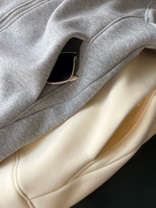 Casual kardigan sa zipom, stojeći ovratnik, raglan rukavi