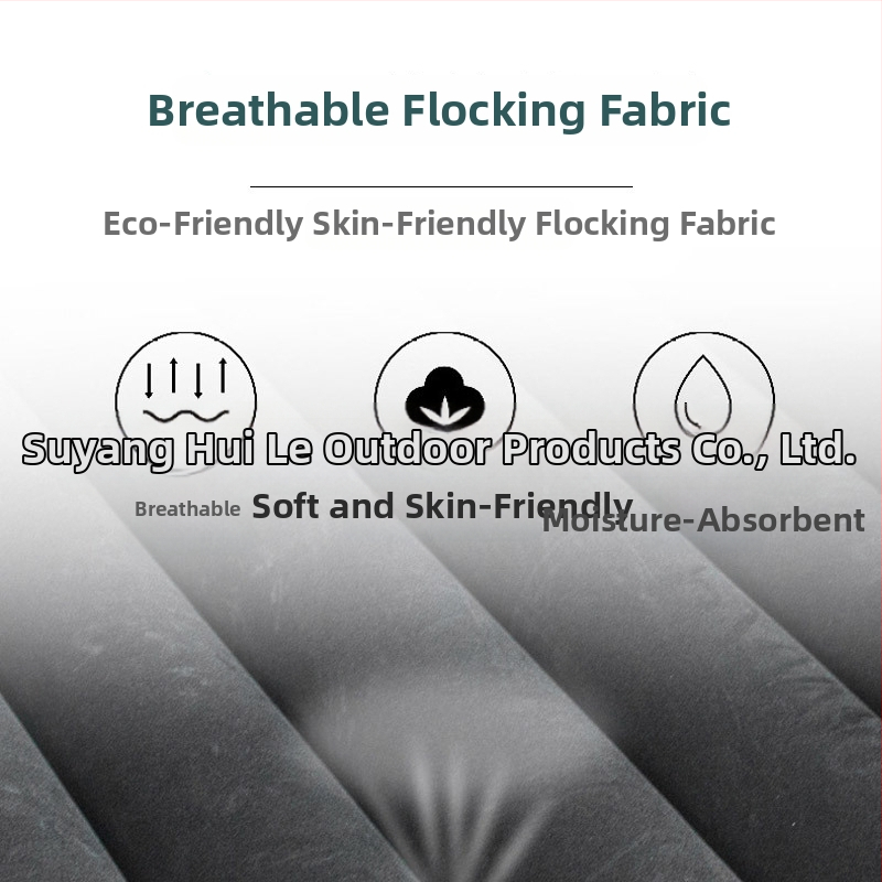 2‑osobný nafukovací PVC gauč sflokovaným povrchom, vhodný do interiéru aj exteriéru, skladateľný, nafúknutie vzduchovou pumpou, model Srsf