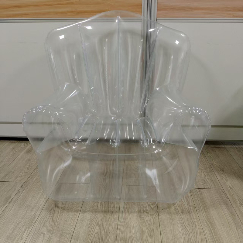 Zipzárral ellátott felfújható kanapé fotel, PVC anyag, 0,25 cm vastagság, 1,4 kg tömeg, mozgatható