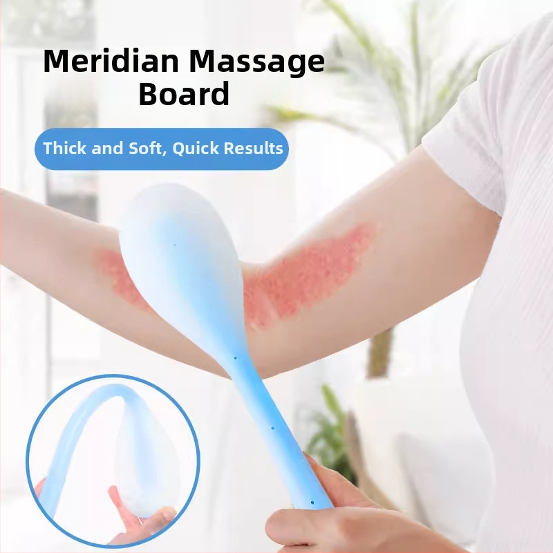 Silikonska meridijanska ploča za tapping i masažni štapić s okruglom glavom za masiranje ramena, vrata, leđa i nogu — ručno, 1. stupanj