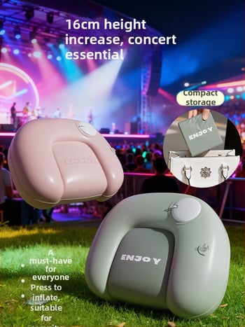 Φουσκωτό μαξιλαράκι καθίσματος για εξωτερική χρήση με παχυνόμενο υποπόδιο - φούσκωμα με πίεση, για 1 άτομο, καθαρό βάρος 500 g