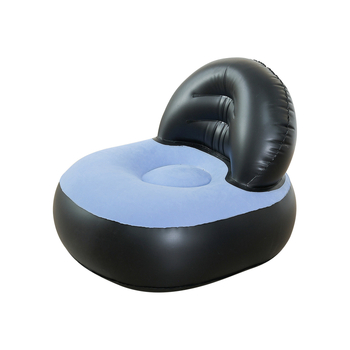 Gyerekeknek tervezett felfújható kanapé háttámlával, PVC flock bevonattal, 0,5 mm vastagságú, modell 85001, Senyoubao márka