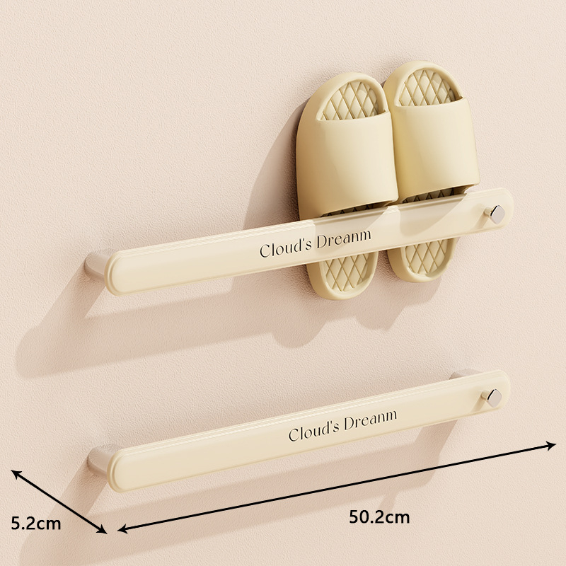 Suport montat pe perete pentru prosoape și papuci – plastic, montaj fără găuri, marcă Xingyang, ambalaj 160/120