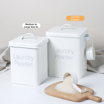 Kovová nádoba na skladovanie obilnín so vzduchotesným vekom a odolnou vlhkosťou, potravinárskej kvality, na ryžu, múku a krmivo pre domáce zvieratá, objem 5–6 L