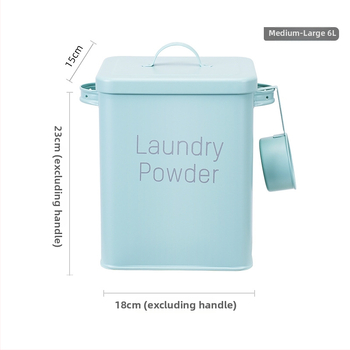 Kovová nádoba na skladovanie obilnín so vzduchotesným vekom a odolnou vlhkosťou, potravinárskej kvality, na ryžu, múku a krmivo pre domáce zvieratá, objem 5–6 L