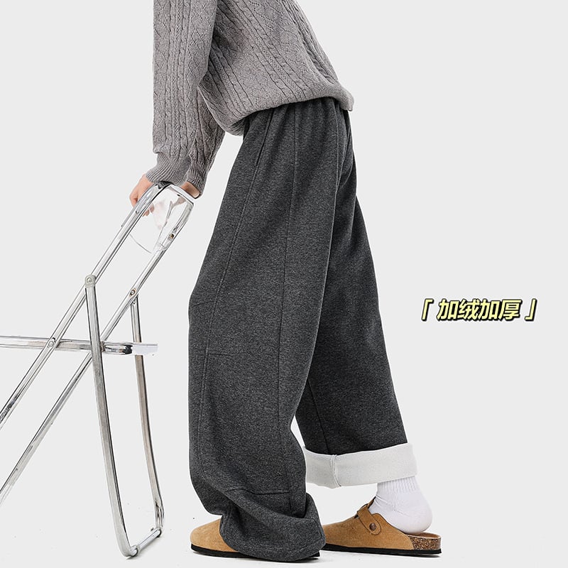 Muške casual hlače, ravni kroj, 65% pamuk, 35% poliester, 360 g brušena tkanina, srednji pojas sa vezicom, baršunasta podstava