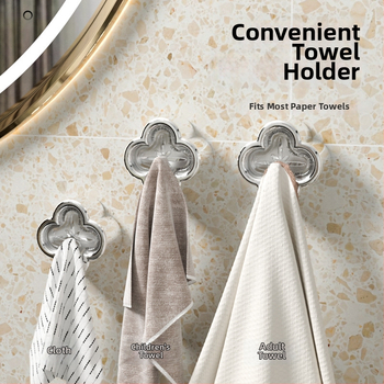 Clipuri din plastic pentru prosoape, fără găuri, pentru baie, suport de depozitare la toaletă, pachet de 300 buc.