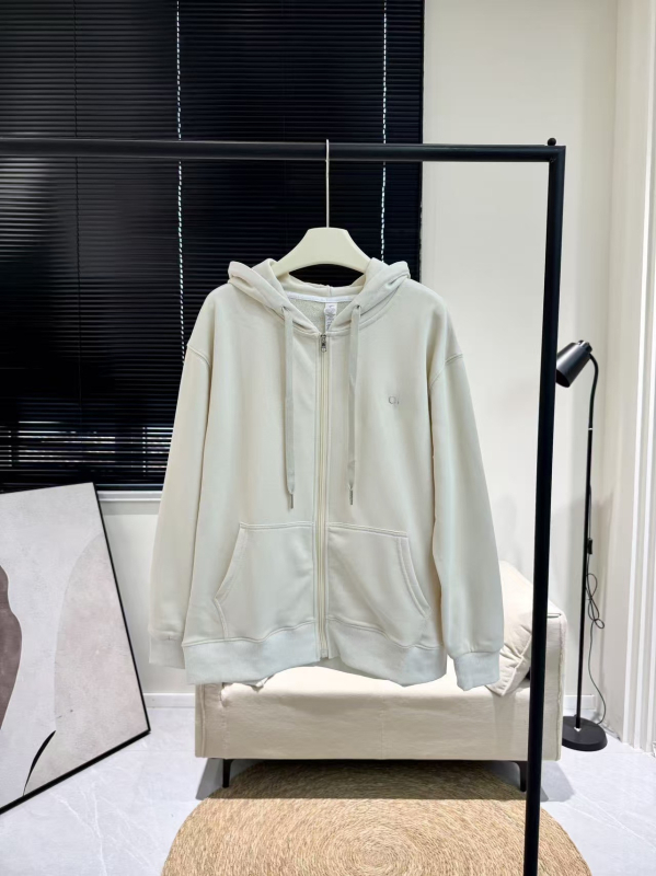 Ženski kardigan-sweatshirt s kapuljom i flisom, zatvaračem, srednje duljine