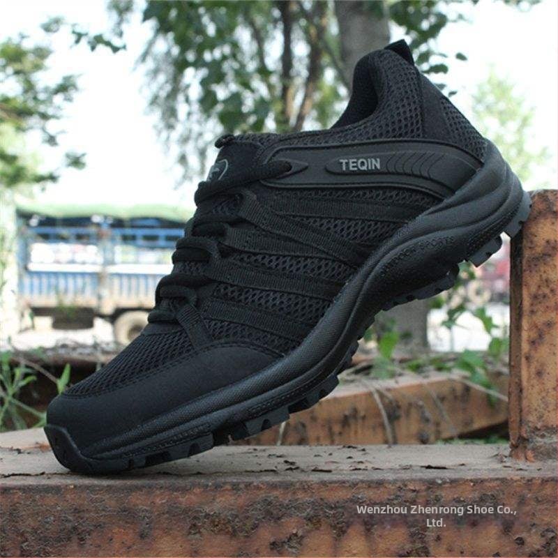 Muške mrežaste tenisice za trening – prozračne, protuklizne, vezanje, EVA ulošak, gumasta potplata, proljeće