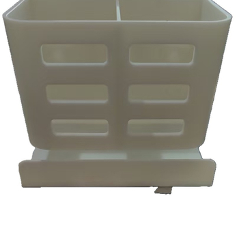 Zidni organizator kupaonice za pastu za zube i četkice, plast, 1 razina, MO045, moderan minimalistički stil