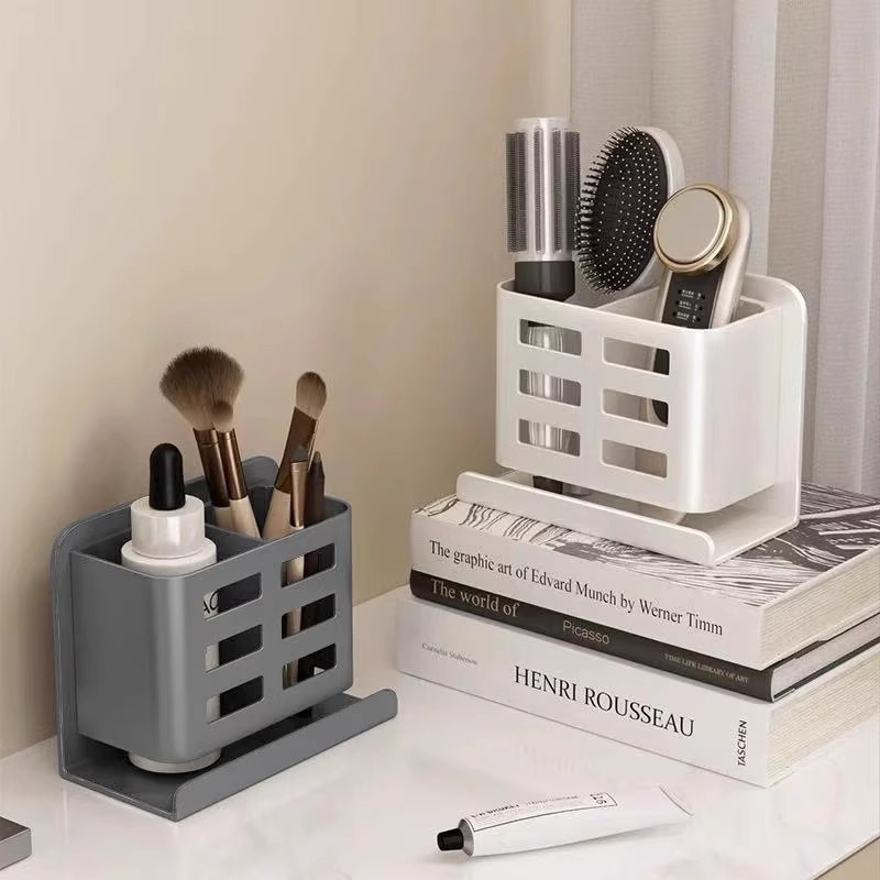 Zidni organizator kupaonice za pastu za zube i četkice, plast, 1 razina, MO045, moderan minimalistički stil