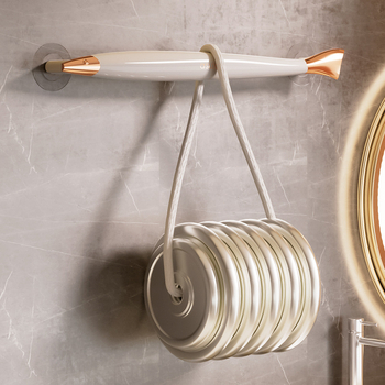 Suport de prosoape pentru baie, montare fără găuri prin ventuză, cu mecanism cu un singur mâner, aspect elegant de lux (Materiale: AS, ABS; Brand: Ai thinking; Ambalare: 80 buc.; Personalizare: Da)